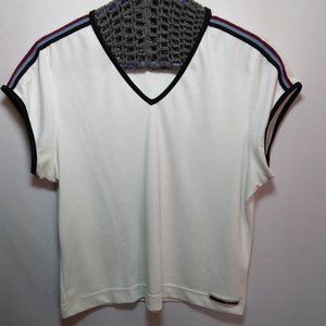 Tail Tech Performance Women's L Active Shirt | Short‎ Sleeve | V Neck | White